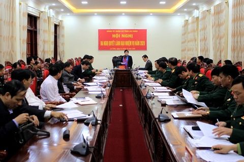 Đảng ủy Quân sự tỉnh tổ chức Hội nghị ra nghị quyết lãnh đạo thực hiện nhiệm vụ quân sự, quốc phòng và công tác xây dựng Đảng bộ năm 2020