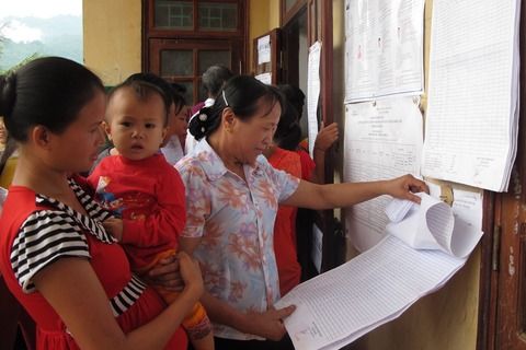 Lai Châu: Tỷ lệ cử tri đi bầu đạt 99,96%