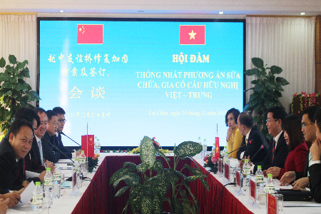 Hội đàm Thống nhất phương án sửa chữa gia cố cầu hữu nghị Việt -Trung