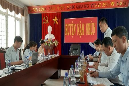 Công bố quyết định Thanh tra công tác Nội vụ tại huyện Nậm Nhùn