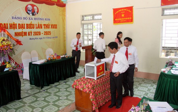 Đại hội Đại biểu Đảng bộ xã Mường Kim lần thứ XVIII,  nhiệm kỳ 2020-2025
